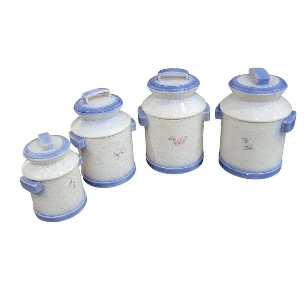 VTG Atlantic Mold‎ 74' Farmhouse MCM Milk Jug Kitchen Canister Cookie Jar Rare